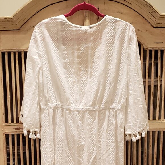 Spiaggia Dolce White Bathing Suit Swimwear Beach Pool Cover Up - Picture 8 of 10